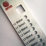 Metalcraft printed machined aluminium multiple colours printing onto metal pad printed metal surface metal electronic component