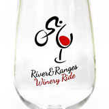 river and ranges winery ride wine glass pad printed printing onto plastic