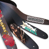 Printed Leather Guitar Strap