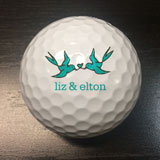 Printed Wedding Golf Balls