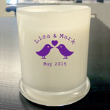Printed Wedding Candles